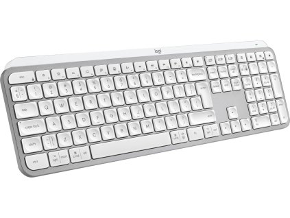 Logitech klávesnice Wireless MX Keys S, US,  INTL, bezdrátová, Pale Grey, Bolt