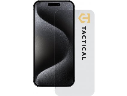 Tactical Glass Shield 2.5D sklo pro Apple iPhone 15 Pro Clear