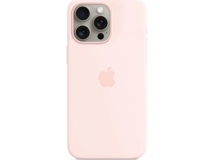 Apple iPhone 15 Pro Max Silicone Case s MagSafe - Light Pink