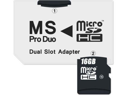 Connect IT Adaptér MS PRO DUO 2x Micro SDHC dual slot