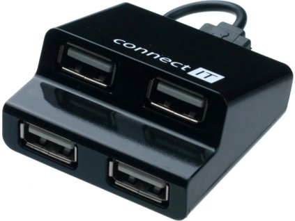 connect it usb hub 4 porty step cerny ien170424
