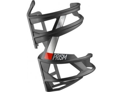 Košík Elite Prism carbon right - černý lesk/červená - na bidon