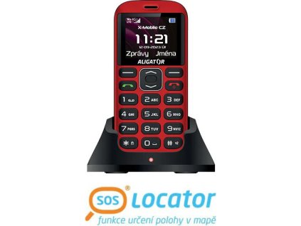 aligator a720 4g senior cerveno cerny stolni nabijecka ien506126