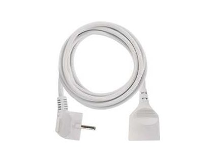 Prodlužovací kabel 3 m / 1 zásuvka / bílý / PVC / 1,5 mm2