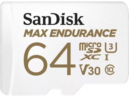 DF SanDisk Max Endurance microSDXC 64GB 100 MB/s UHS-I U3 Class 10+ Adaptér