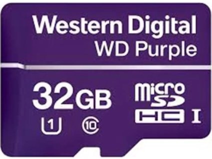 WD Purple micro SDHC 32GB UHS-I (čtení/zápis: 80/50MB/s)