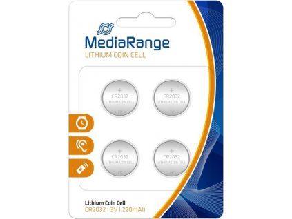 MediaRange Premium Lithium baterie CR2032 3V blister 4ks/balení
