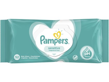 Pampers Sensitive Dětské Čisticí Ubrousky 52ks