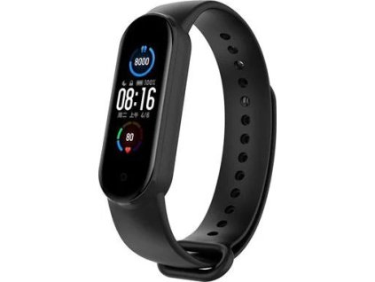 tactical silikonovy reminek pro xiaomi mi band 5 black cerny ien360992