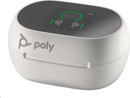 Poly bluetooth headset Voyager Free 60+, BT700 USB-A adaptér, dotykové nabíjecí pouzdro, bílá