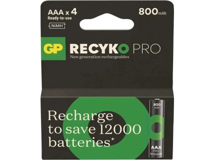 nabijeci baterie gp recyko pro professional aaa hr03 4 ks ien431689