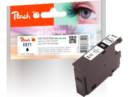 Peach E071 černá kompatibilní s Epson T0711