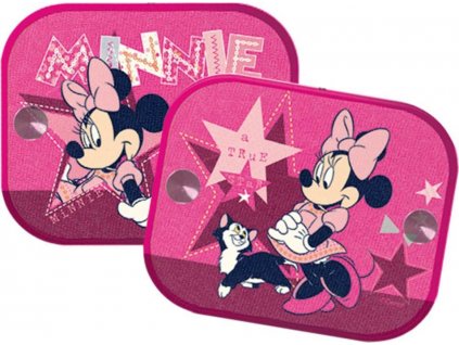 Kaufmann Stínítka do auta 2 ks v balení Minnie Mouse růžová