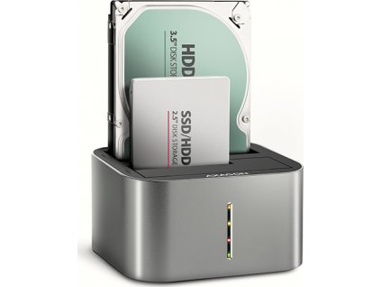 AXAGON ADSA-DC, USB-C 5Gbps - 2x SATA 6G 2.5"/3.5" SSD/HDD CLONE DUAL dokovací stanice