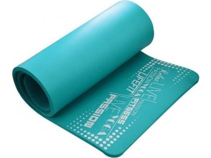 LifeFit Yoga Mat Exkluziv Plus, 180x58x1,5cm, tyrkysová podložka