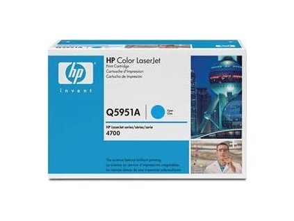 HP Q5951A Toner Cyan (10000 stran) pro CLJ 4700 - originální