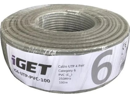 iget sitovy kabel cat6 utp pvc eca 100m role 84005021 ien439172