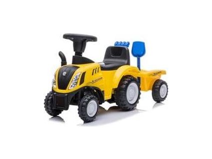 Buddy Toys BPC 5176 New Holland T7 Odrážedlo s vozíkem, žlutá