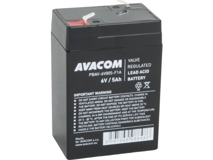 avacom baterie 6v 5ah f1 pbav 6v005 f1a ien476304