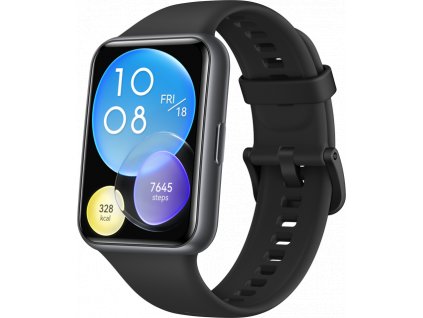 Huawei Watch Fit 2 Active Deep Tarnish + Midnight Black Silicone Strap