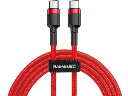baseus cafule series nabijeci datovy kabel usb c na usb c pd2 0 60w flash 2m cervena ien437939