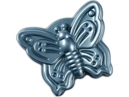 Nordic Ware Forma na bábovku Motýl 9 cup modrá