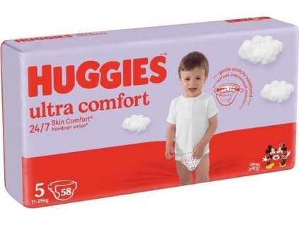HUGGIES® Ultra Comfort Mega vel. 5 plenkové kalhotky 58ks