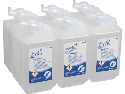 Pěnové mýdlo SCOTT CONTROL antibakteriální, 6 x 1 l lahev