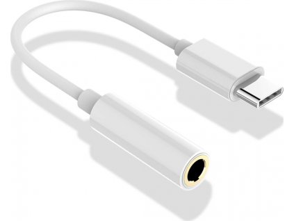 Platinet redukce USB-C JACK 3,5mm 0,1m bílá (PMMA9824)