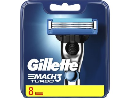 Gillette Mach3 Turbo náhradní břity, 8 ks