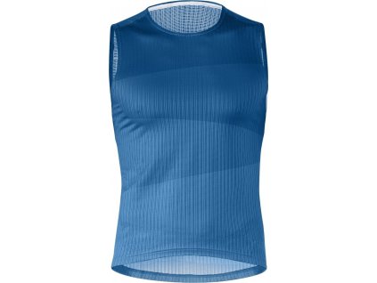 Mavic Hot Ride+ SL Graphic Tee, vel. XL, pánské funkční tričko bez rukávů, classic blue