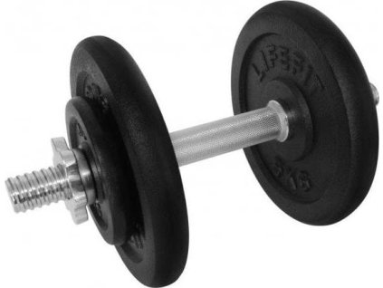 LifeFit Činka nakládací jednoruční 14 kg, 30mm tyč/4x kotouč