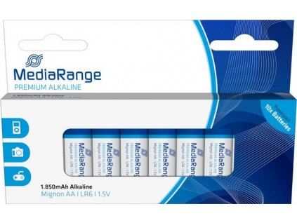 MediaRange Premium Alkalické baterie LR06 (AA, tužková) 1,5V 10ks/balení