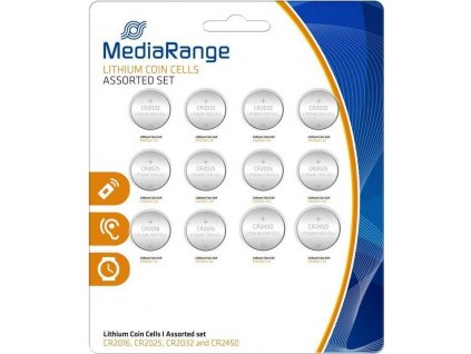 MediaRange Premium lithium baterie CR2016|CR2025|CR2032|CR2450 set, 12ks
