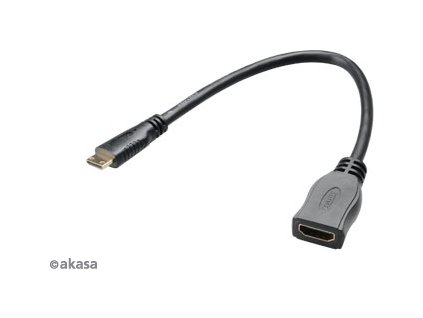 AKASA kabel HDMI- mini HDMI 25cm