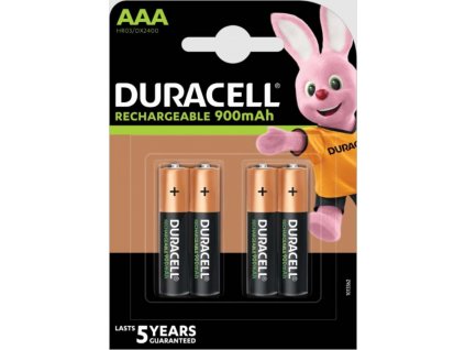 Duracell Rechargeable baterie 900mAh, 4ks (AAA)