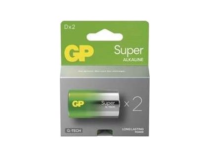 GP alkalická baterie SUPER D velké mono (LR20) 2pack