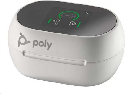 Poly bluetooth headset Voyager Free 60+, BT700 USB-C adaptér, dotykové nabíjecí pouzdro, bílá