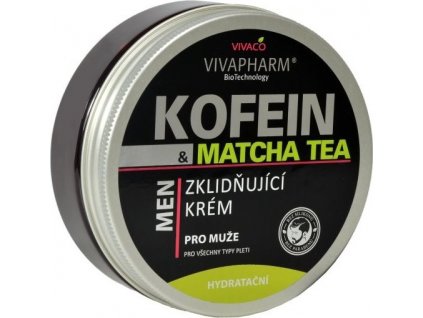 Vivapharm Kofein a Matcha Zklidňující a hydratační krém 200ml