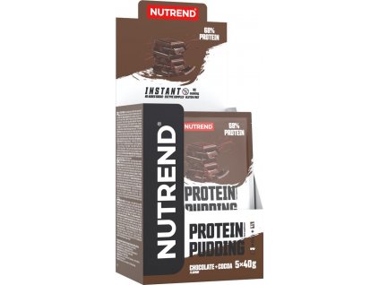 Nutrend PROTEIN PUDING 5 x 40 g, čokoláda+kakao