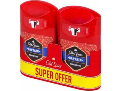 Old Spice Captain Deostick, 2 x 50 ml