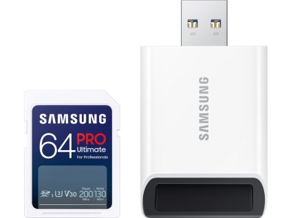 Samsung SDXC 64GB PRO Ultimate + USB adaptér