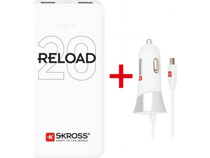 SKROSS promo akce powerbank Reload 20 + USB Car Charger zdarma