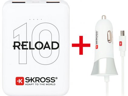 SKROSS promo akce powerbank Reload 10 + USB Car Charger zdarma