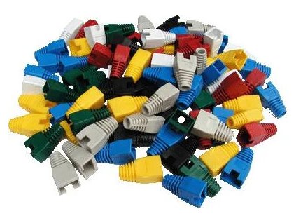 konektor krytka utp rj 45 cervena s vyrezem ien101016