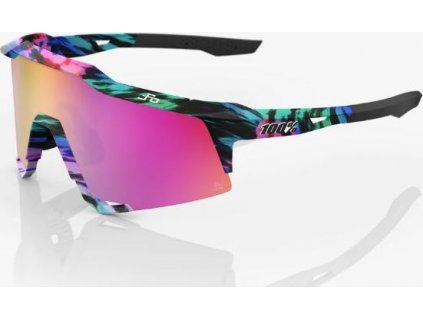 Cyklistické brýle 100% SPEEDCRAFT® - Peter Sagan LE Soft Tact Tie Dye - Purple Multilayer Mirror Lens