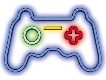 dekorativni plexi led neon gamepad multicolor ien515553