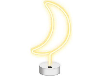 dekorativni led neon na stojanu mesic bily ien515561