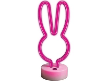 dekorativni led neon na stojanu kralicek ruzovy ien515568