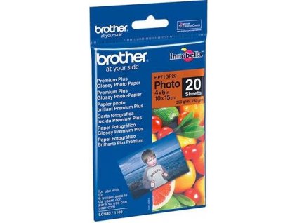 Brother BP71GP20 fotopapír 10x15cm lesklý, 20 listů, 260g